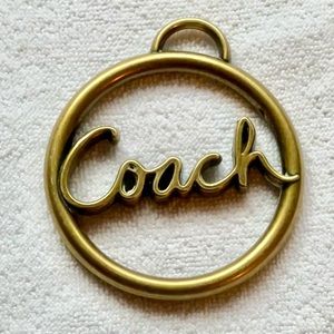 EUC Gold Coach Handbag Charm